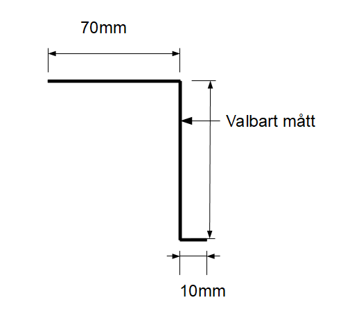plåtbeslag z-profil dimensioner